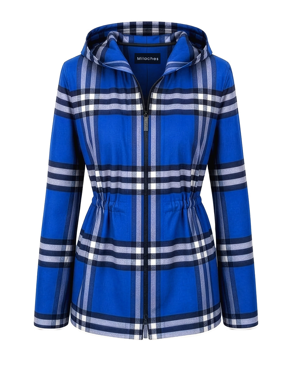 Chaqueta Tartán Azul