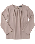 Blusa Pliegues Beige