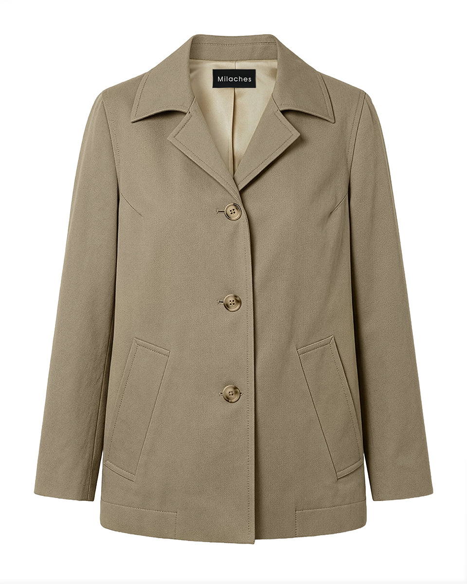 Chaqueta Solapa Caqui