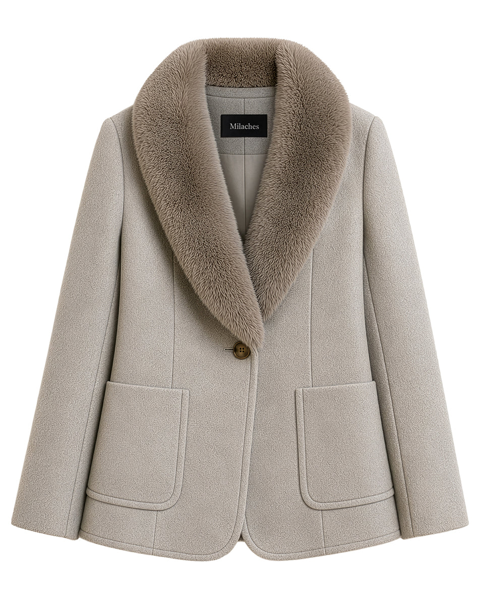 Chaqueta Paño Marfil
