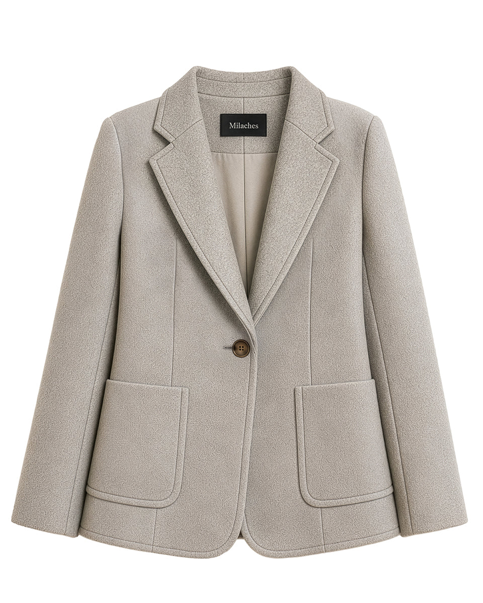 Chaqueta Paño Marfil